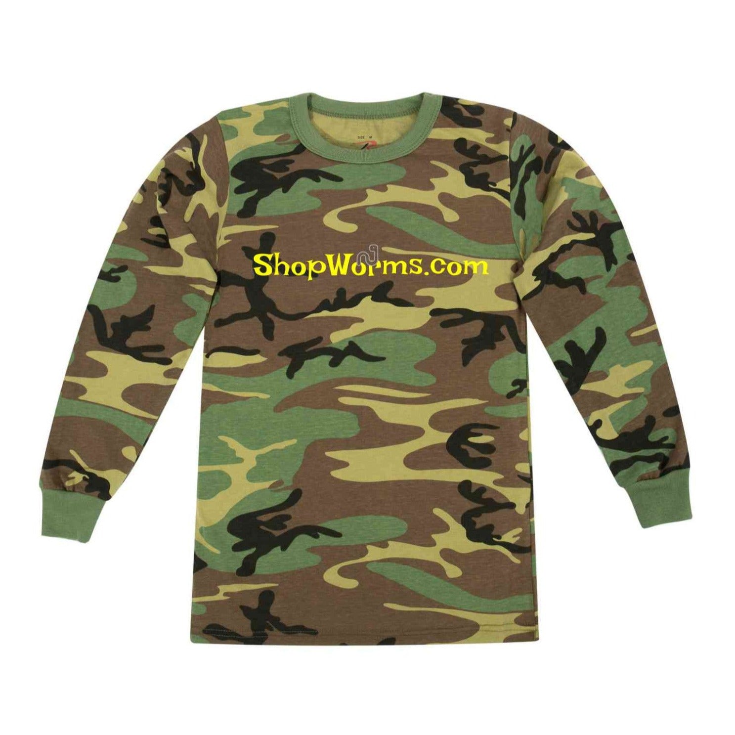 Camo Long Sleeve Shirt - Camo Long Sleeve Shirt - Shop Worms