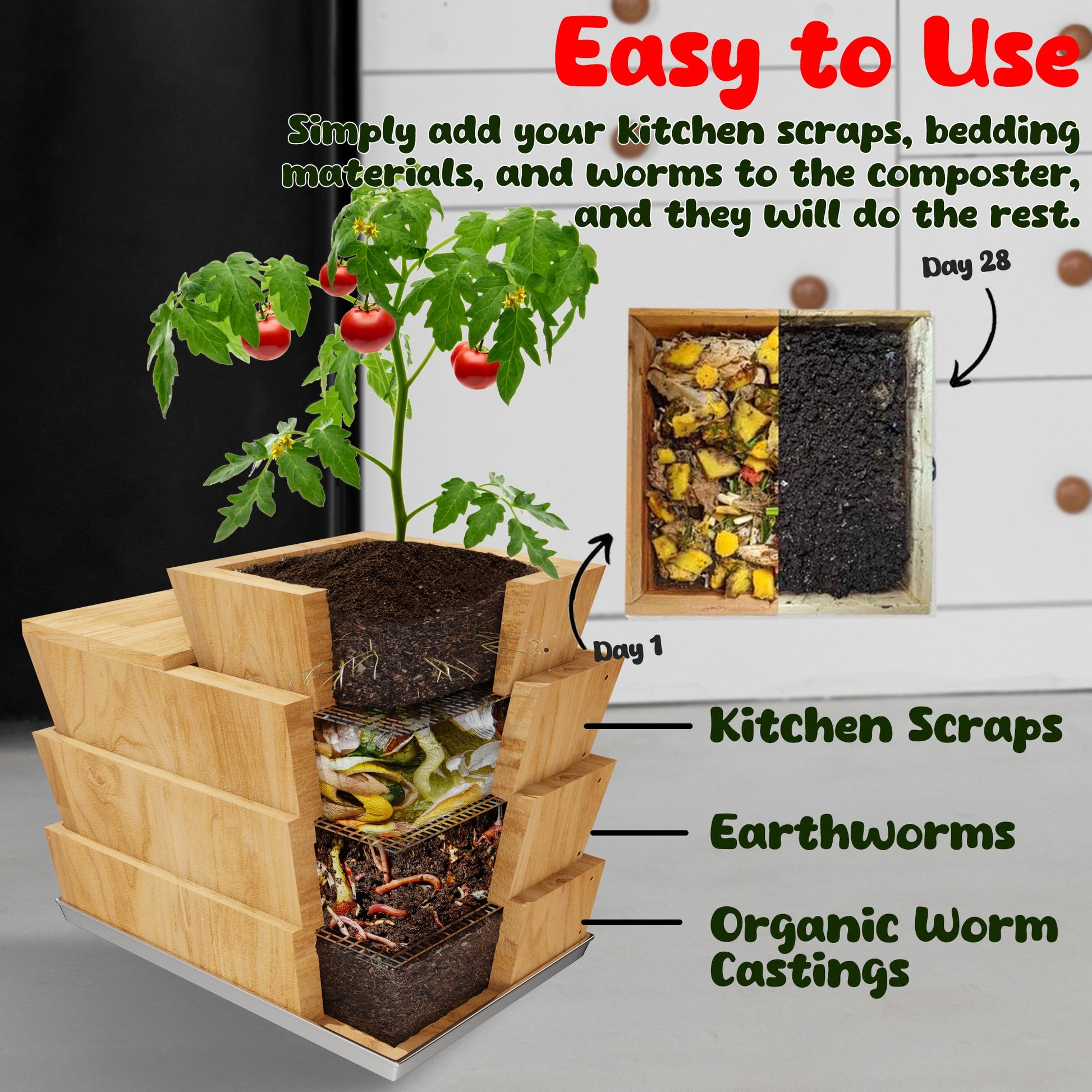 EarthBuddy Composting Kit - Shop Worms