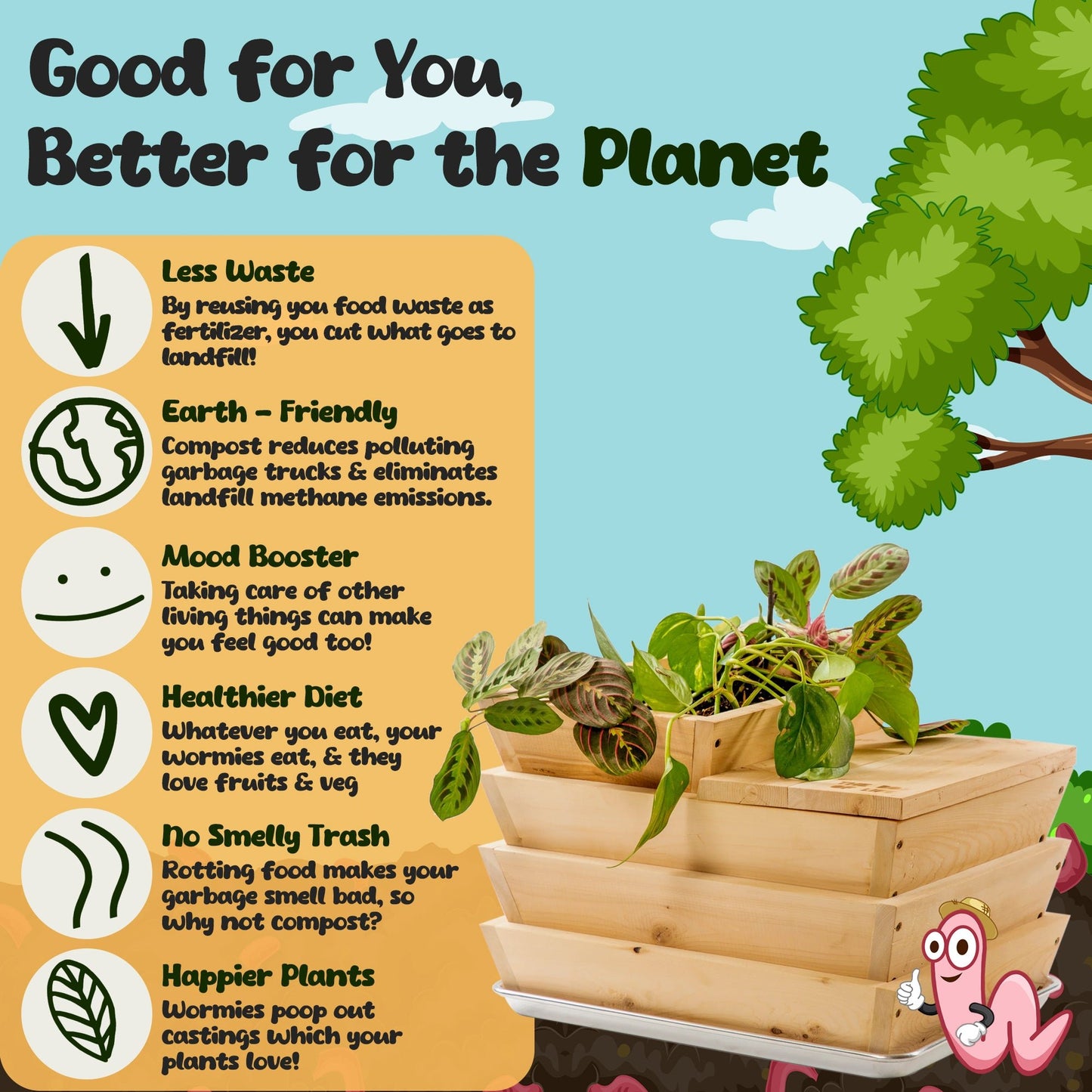EarthBuddy Composting Kit - Shop Worms